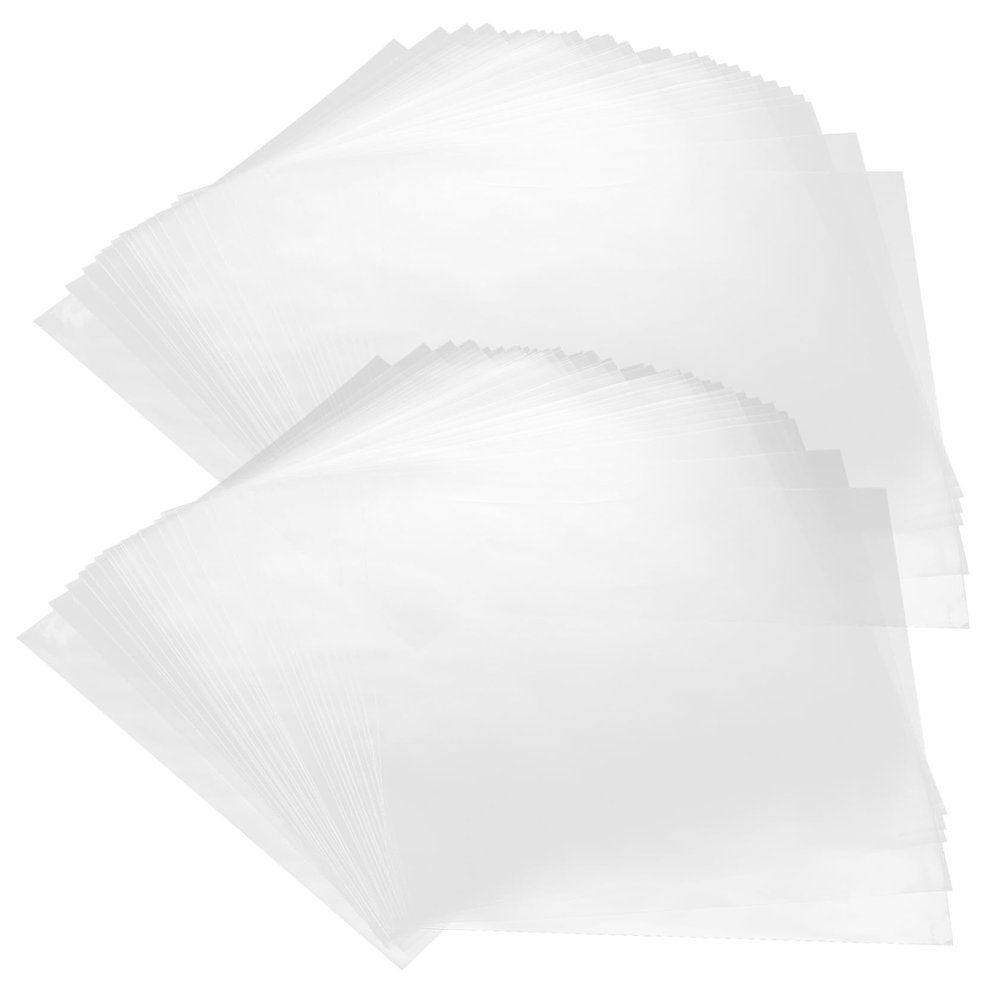 CAXUSD 50pcs Vinyl Record Outer Sleeves for Storing Preserving Displaying Your Vinyl Collection Optimal Transparency Dust