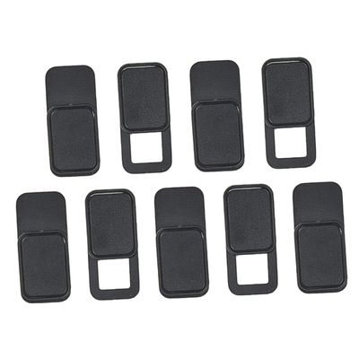 CAXUSD 9pcs Metal Webcam Cover for Privacy Oval Shutter for Laptop Tablet Smartphone Easy to Use Prevents Access Black