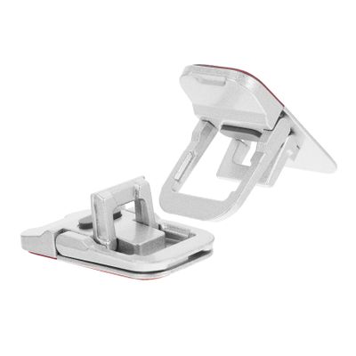 OSOLADY 2pcs Foldable Laptop Stand Riser Portable Notebook Holder with Hidden Keyboard Feet Compatible with Various Laptops Lightweight Design for Ergonomic Use at Home Office