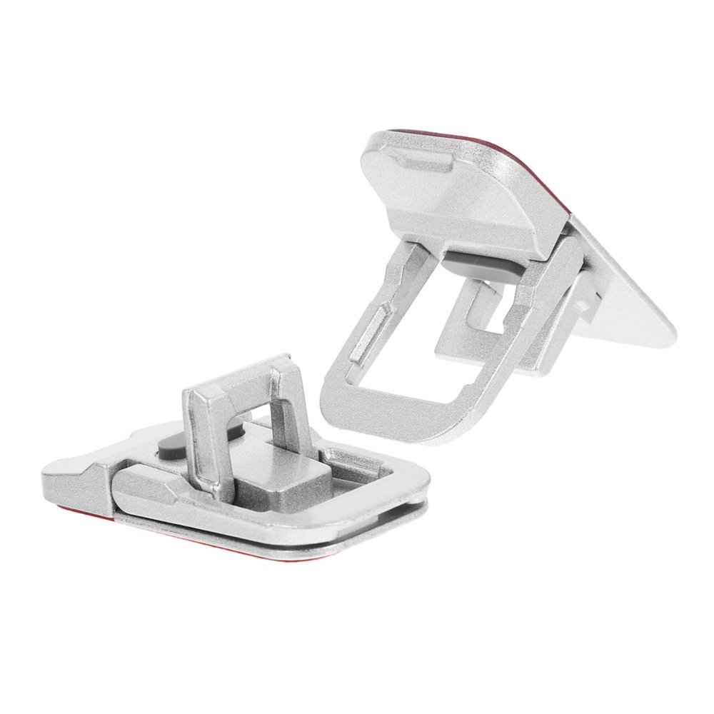 OSOLADY 2pcs Foldable Laptop Stand Riser Portable Notebook Holder with Hidden Keyboard Feet Compatible with Various Laptops Lightweight Design for Ergonomic Use at Home Office