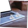 OSOLADY 2pcs Foldable Laptop Stand Riser Portable Notebook Holder with Hidden Keyboard Feet Compatible with Various Laptops Lightweight Design for Ergonomic Use at Home Office view 3