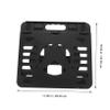 BRIGHTFUFU Folding Laptop Stand Slip Design Adjustable Height for Improved Posture Portable Laptop Cooling Rack for Office Library and Home Use Black view 3