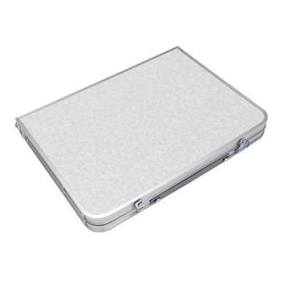 ANDRESLAD Folding Picnic Table Computer Desk Bbq Desk Aluminium Alloy Table Easy to Carry and Store