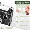 GREENCYCLE 100PK Compatible for XR-9WE XR-9WE2S AR-9WE 9mm 3/8" Black on White Label Maker Tape for KL-120 KL-60 KL-100 KL-750B KL-750 KL-7200 Label Printer view 3