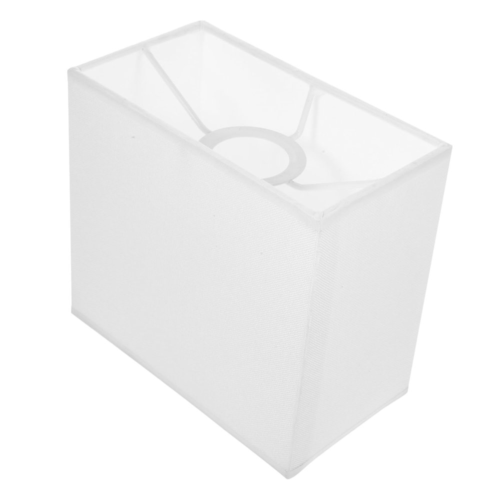 MERRYHAPY Rectangular Cloth Lampshade Pleated Design Lightweight and Easy to Install for Table and Hanging Lamps Decor Small off