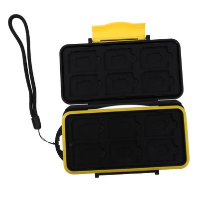 SECFOU 1pc Memory Card Holder for Cards Drop Resistant Storage Case Portable Organizer for Camera and Phone and Lightweight Design