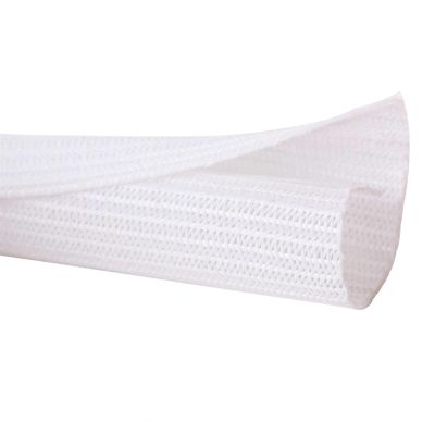 MJDUO 10ft - 1/2 inch Cord Protector Wire Loom Tubing Cable Sleeve Split Sleeving for USB Cable Power Cord Audio Video Cable  Protect Cat from Chewing Cords - Black (White, 1/2"-10ft)