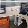 Tofficu Movable Computer Host Rack Pulley Bracket Removable Holder for Easy Installation Design and Stable Structure White view 2