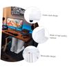 Tofficu Movable Computer Host Rack Pulley Bracket Removable Holder for Easy Installation Design and Stable Structure White view 3