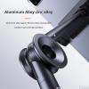 Adjustable Aluminum Tablet & Phone Holder, 360 Rotatable Arm Stand, Heavy-Duty Clamp for Desk & Bed, Multi-Angle Compatible with 4-12.9 Inch iPad, iPhone, Samsung - Black view 3