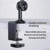 Adjustable Aluminum Tablet & Phone Holder, 360 Rotatable Arm Stand, Heavy-Duty Clamp for Desk & Bed, Multi-Angle Compatible with 4-12.9 Inch iPad, iPhone, Samsung - Black view 4