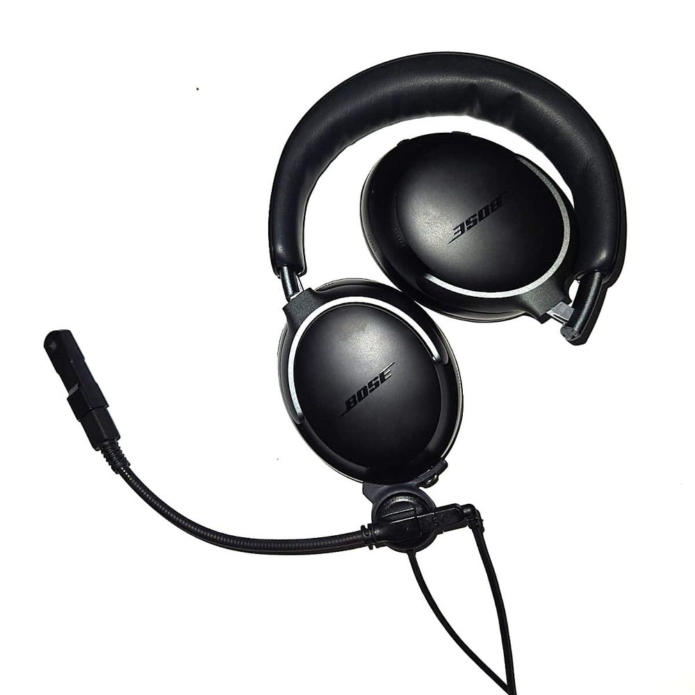 Crystal Mic Pro R for QC Ultra (Dual Plugs for General Aviation)