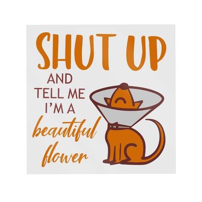 MEDROC Funny Vet Tech Sticker - Square Transparent 3", Vet Tech Week Gifts Bulk for Women Men, I'm Beautiful Flower Vet Med Sticker for Veterinary Technician Veterinarian Assistant Receptionist