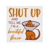 MEDROC Funny Vet Tech Sticker - Square Transparent 3", Vet Tech Week Gifts Bulk for Women Men, I'm Beautiful Flower Vet Med Sticker for Veterinary Technician Veterinarian Assistant Receptionist view 1