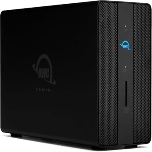 4.0TB OWC Gemini Ultra X2 Thunderbolt (USB-C) Dock and Dual-Drive SSD RAID External Storage Solution