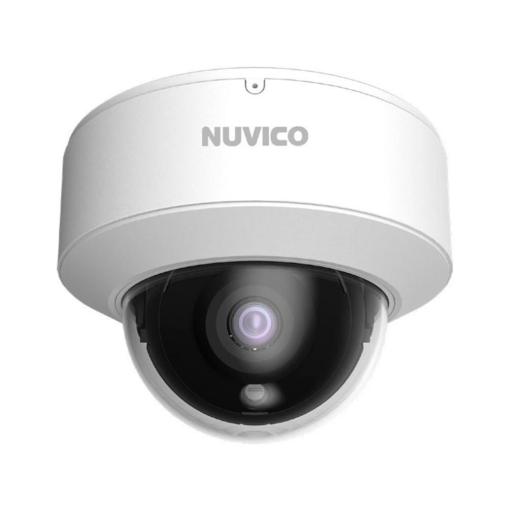 Nuvico TCT-8MP-OV2 Xcel Series 2.8mm Lens 15FPS @ 8MP/4K Indoor/Outdoor IR Day/Night Dome HD-TVI/HD-CVI/AHD/Analog Security Camera 12VDC