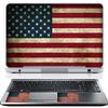 11.6 12 Inch Laptop Skin Sticker Cover Premium Sticker Cover Art Decal Decorative (Included 2 Wrist Pad Skins) - USA Flag view 1