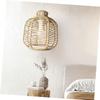NULYLU Rustic Ceiling Light Farmhouse Chandelier Woven Lampshade Pendant Lamp Shade Replacement for Kitchen Dining view 3