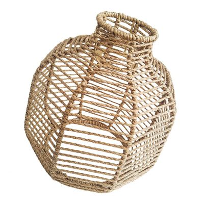BCOATH Handmade Woven Lampshade Rustic Ceiling Lamp Shades Farmhouse Decor Pendant Light