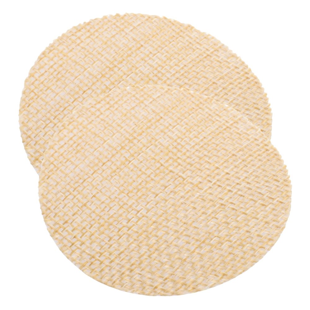ANDRESLAD 2pcs Round Lamp Shade Diffusers Eye Protection Light Barrier for Pendant Lights Fireproof and High-temperature Resistant Soft for Home Decor Diameter Beige