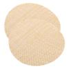 ANDRESLAD 2pcs Round Lamp Shade Diffusers Eye Protection Light Barrier for Pendant Lights Fireproof and High-temperature Resistant Soft for Home Decor Diameter Beige view 1
