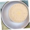 ANDRESLAD 2pcs Round Lamp Shade Diffusers Eye Protection Light Barrier for Pendant Lights Fireproof and High-temperature Resistant Soft for Home Decor Diameter Beige view 2