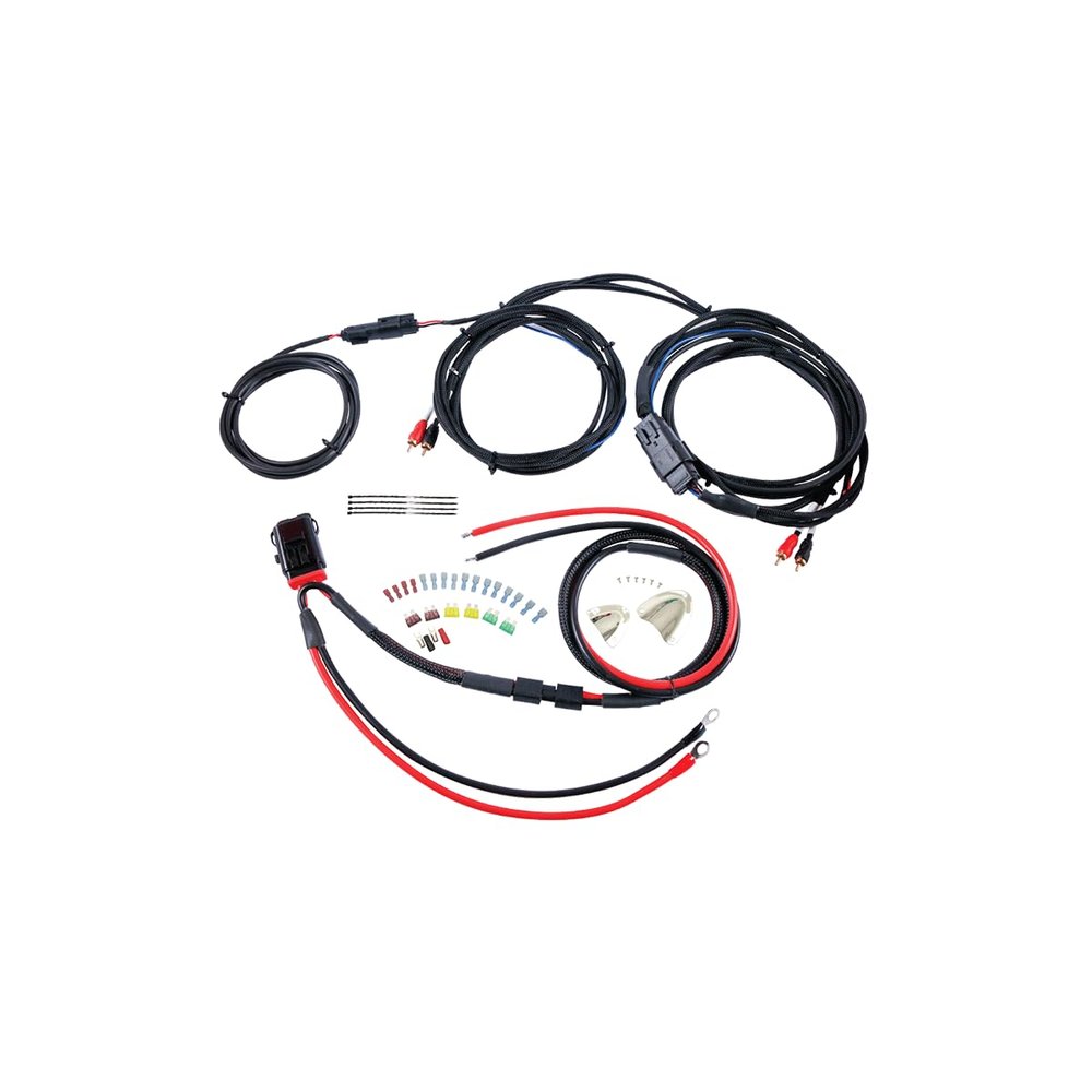 Diamond Audio MSHR2  2-Ch Audio Wiring Kit, Made for Harley Davidson Motorcycles, 8-Gauge Power and Ground Connections, Motorcycle-Specific Design