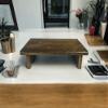 CIDS Monitor Stand Pine 1" Dark Walnut 30 x 11.25 x 4.88 TV Wood Riser Furniture Desk Assembled Made in USA New view 2