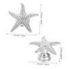 QUMIIRITY 6pcs Sea Star Shaped Zinc Alloy Cabinet Handles for Modern Kitchen and Bedroom Elegant Drawer Pulls for Cabinets and Dressers Stylish Decorative Knobs view 2