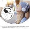 Homoyoyo Over Ear Headphones with Microphone Lightweight Foldable Headset with Volume Control for Smartphones Pc and Tablets Black view 4