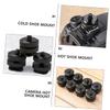 jojofuny 4pcs Aluminum Alloy Cold Shoe Adapter for Tripod Mount Flash Holder with Screw Compatible with DSLR Cameras and Accessories view 3