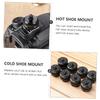 jojofuny 4pcs Aluminum Alloy Cold Shoe Adapter for Tripod Mount Flash Holder with Screw Compatible with DSLR Cameras and Accessories view 4