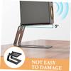 Hemoton Metal Speaker Stand for Desktop and Sturdy Sound Riser for Computer Speakers Compatible Models Easy Installation Design view 4