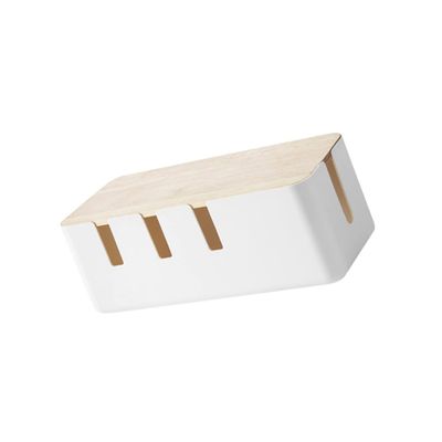 OSALADI Plastic Wire Storage Box Cord Management Organizer for Kitchen Home Office