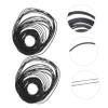 KONTONTY 2packs Recorder Rubber Belts for Cassette Repair Durable Rubber Cassette Belts for Recorder Maintenance for Various Devices Mix view 2