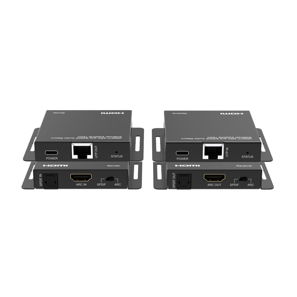 DVDO HDMI ARC Audio-Only or Digital S/PDIF Extender Over Ethernet with ARC | Extends Audio Signals up to 150m/490ft Over Cat5e/6 | Supports PCM, DTS and Dolby Digital Audio Formats | CEC Pass Through