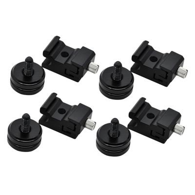 jojofuny 8pcs Cold Shoe Mount Screw Set for DSLR Camera Rig Tripod Adapter Cold Shoe Frame