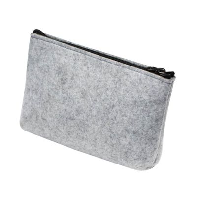 AOKWAWALIY Elegant Felt Bag for Electronics Cable Charger Storage Bag Travel Pouch Internal for Easy Access