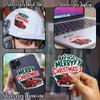 Classic Red Pickup Truck with Christmas Tree Holiday Spirit Decal Sticker for Tumbler, Mug, Laptop, Phones, Helmets, Hardhats, Car, Water Bottles view 3