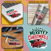 Classic Red Pickup Truck with Christmas Tree Holiday Spirit Decal Sticker for Tumbler, Mug, Laptop, Phones, Helmets, Hardhats, Car, Water Bottles view 4