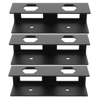 Yardenfun 1set Under Desk Laptop Holder Mounting Bracket for Invisible Storage Easy Installation Optimal Viewing for Home Office Minimalist Desks