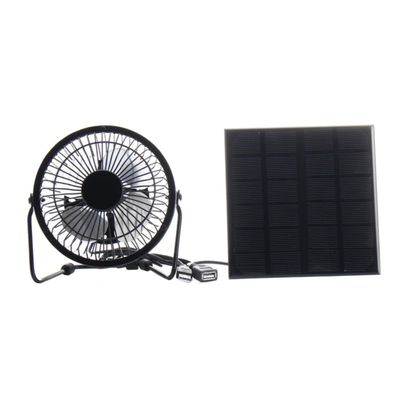 ANDRESLAD 1set Solar Panel Fan for Pets Lightweight Easy to Install for Greenhouses and Camping Solar Powered Cooling for Dogs and Cats