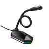 FAVOMOTO 1pc Bendable USB Microphone RGB Design for Video Conference Voice Chat and Home Studio Use Drive -Noise Desktop Mic for Sound view 1
