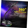 FAVOMOTO 1pc Bendable USB Microphone RGB Design for Video Conference Voice Chat and Home Studio Use Drive -Noise Desktop Mic for Sound view 3
