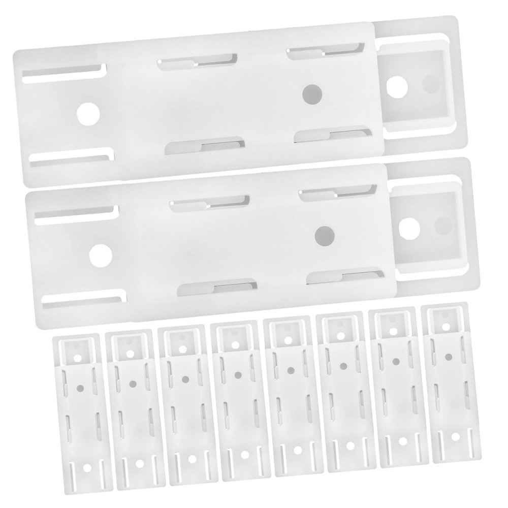Wall Mounted Socket Holder 10 Pack ABS Traceless Adhesive Brackets