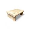 CIDS Monitor Stand Pine 1" Unfinished 20 x 11.25 x 4.88 TV Wood Shelf Riser Bed Stool Assembled Made in USA New view 1