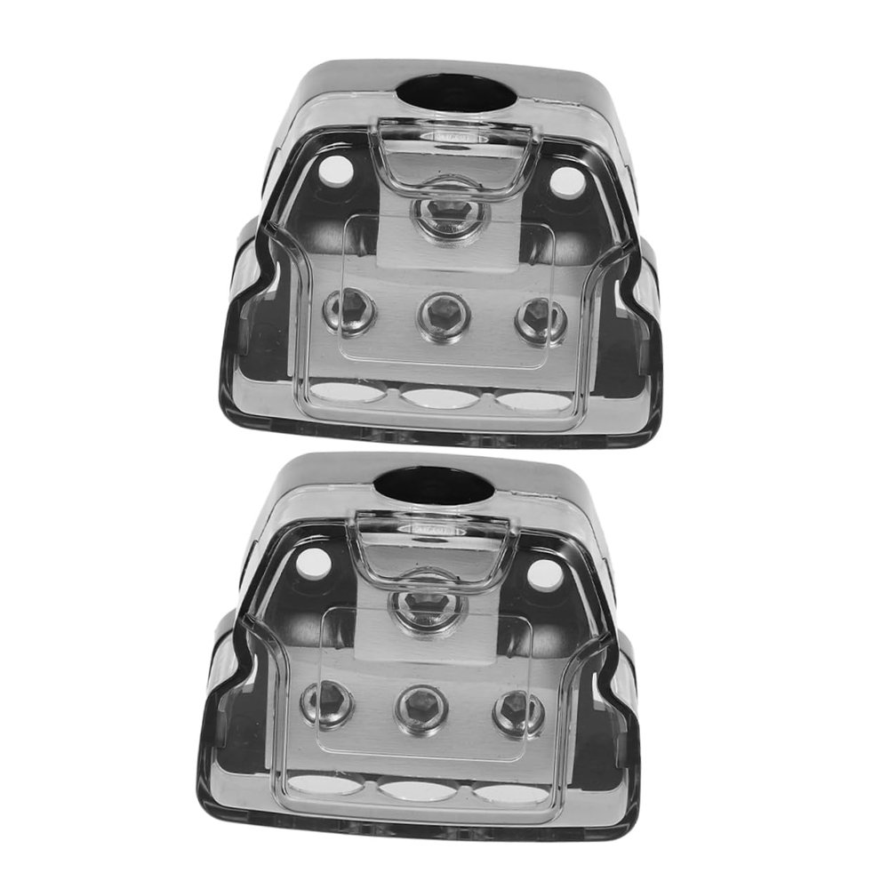 JECOMPRIS 2pcs Distribution Block Ground Distributor for Vehicle Amplifier Splitter Easy Installation for Automotive and Use