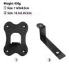 Coyktonty Aluminium Wall Bracket/Wall Mount Bracket for Ik iloud mm Speakers,Duty Speaker Mount Mounting Brackets (Black+Black) view 4