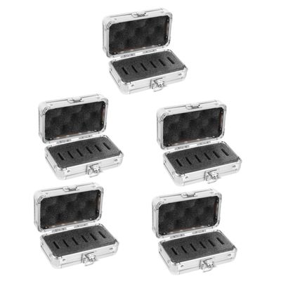 CAXUSD 5pcs Box Telescope Filter Carrying Case Aluminum Case Storage for Dobsonian Telescope