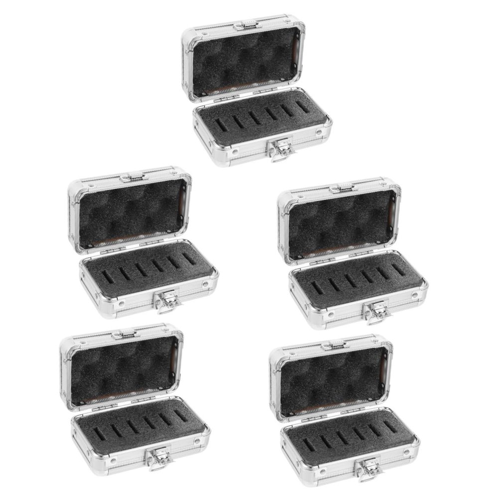 CAXUSD 5pcs Box Telescope Filter Carrying Case Aluminum Case Storage for Dobsonian Telescope
